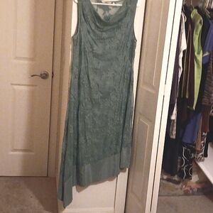 Soft surroundings asymmetrical silk dress